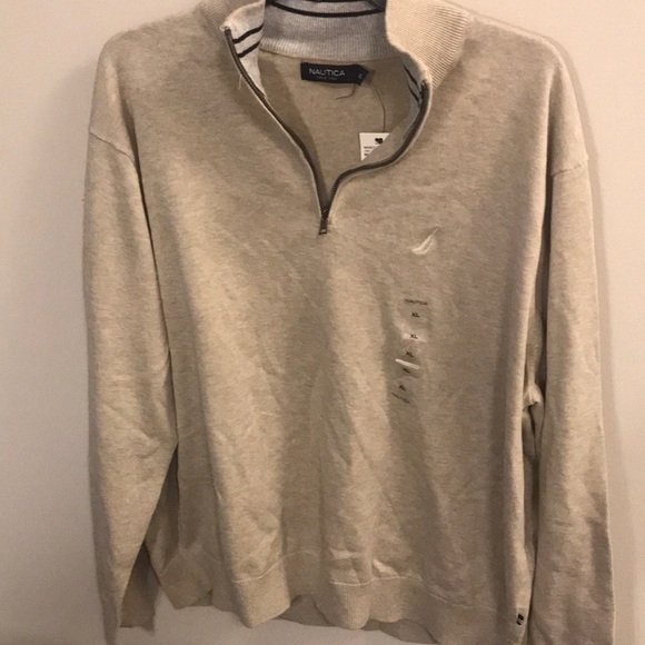 Men’s Brand New Cream Nautica Sweater -NWT XL - Picture 2 of 5